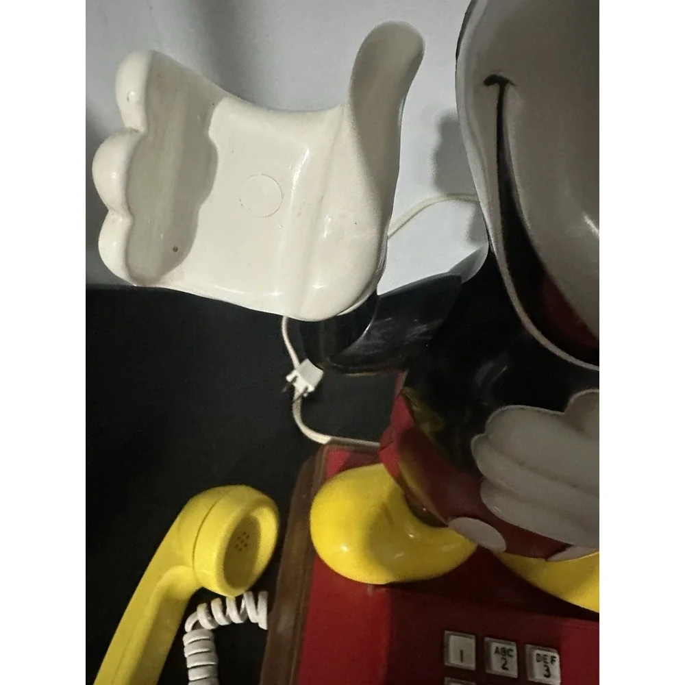 Vintage Disney Mickey Mouse Phone Lamp Phone & Lamp Works As Should